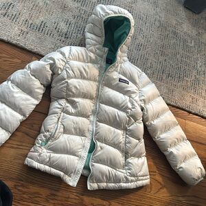 Girls Hi Loft Patagonia Hooded Parka Size M 10